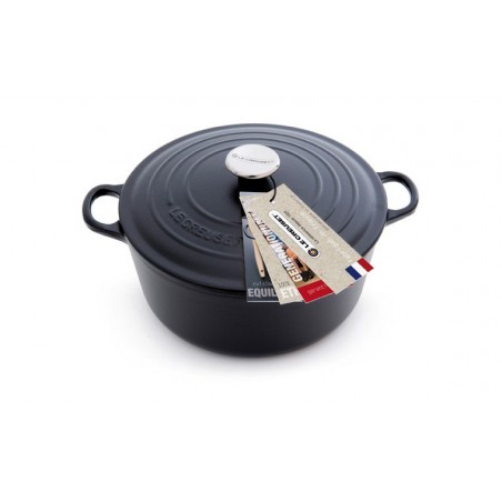 COCOTTE RONDE 18CM NOIR MAT