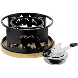 VACHE RECHAUD FONDUE PLATEAU BOIS