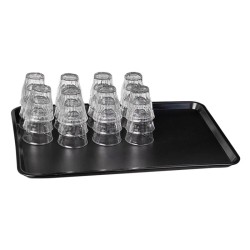 PLATEAU ACER PP NOIR 60 X 40 CM