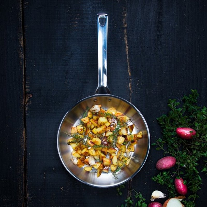 POELE 28 CM INOX CRISTEL