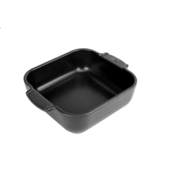 PLAT INDIVIDUEL CARRE NOIR SATIN