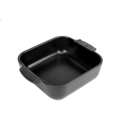 PLAT INDIVIDUEL CARRE NOIR SATIN