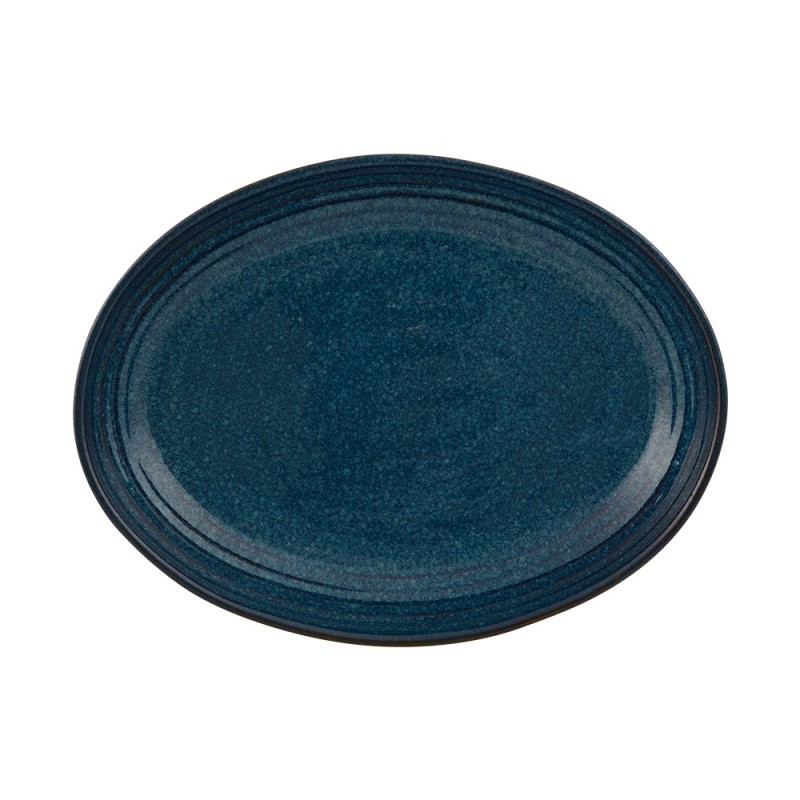 6 PLATS OVAL 27CM LAPIS LAZULI