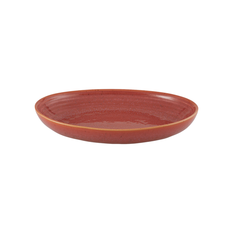 6 PLATS OVAL  27CM-CORAL-GEMSTONE