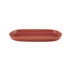 6 PLATS OVAL  30CM-CORAL- GEMSTONE