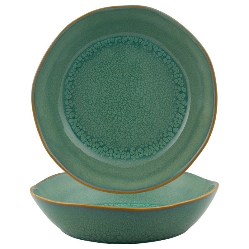 ASSIETTES CREUSE 22CM JADE