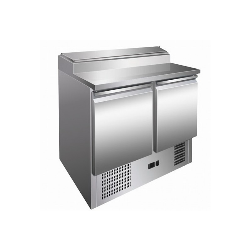 Saladette 2 portes pleines positive centrale