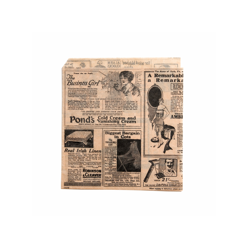 1000 SACHETS OUVERT 2 COTES 'TIMES' 34 G/M2 17X18 CM NATUREL